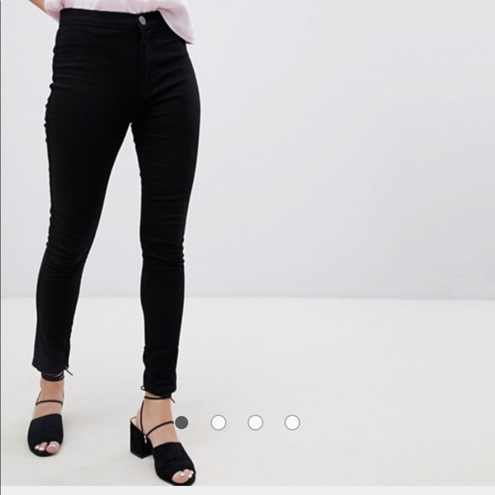 ASOS Pretty Little Thing black skinny jeans NWT